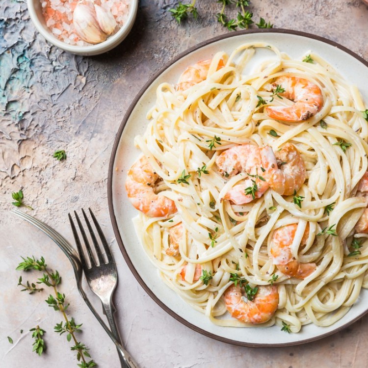 Knoblauch-Garnelen-Pasta
